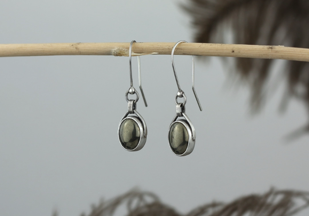 Kolczyki z pirytem - obrazek 5